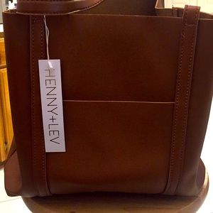 NWT Henny + Lev Vegan 2 in 1 Everyday Tote Bag
